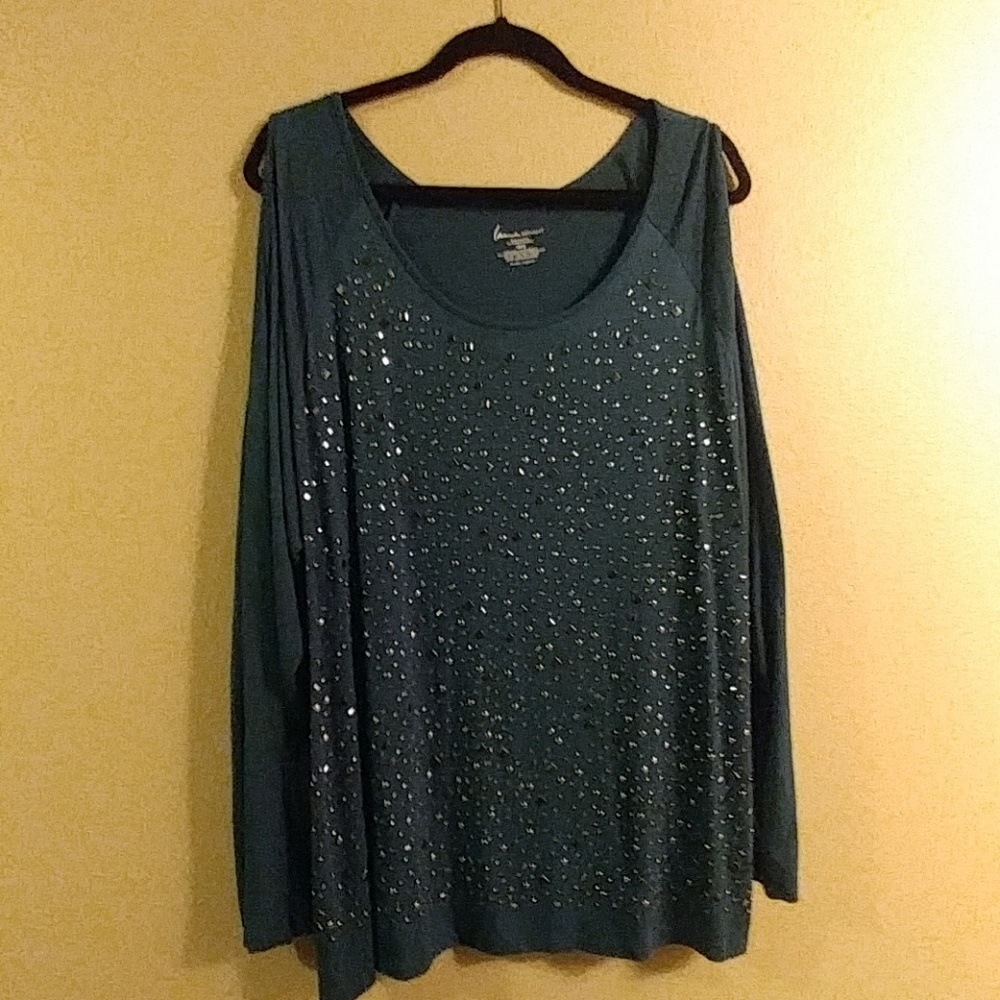 Lane Bryant Cold Shoulder Shirt